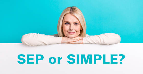 Explore SEP and SIMPLE retirement plans for your small business